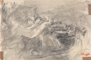 Demonic Attack for the Temptation of Christ by George Romney
